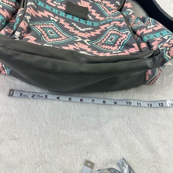 Kelty Built Women's Aztec Print Multipocketed Backpack Blue Pink Southwestern - Picture 16 of 16